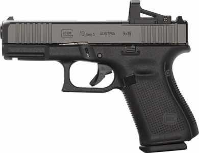 Glock PA195S201MOS G19 Gen5 Compact MOS 9mm Luger 4.02
