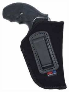 GrovTec US Inc GTHL14115R Inside The Pants IWB Size 15 Black Suede Belt Clip Fits Large Semi-Auto 3-4