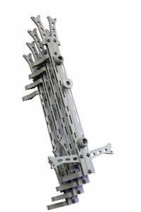 Hawk HWKACS4PK Helium Climbing Sticks Gray Aluminum 10