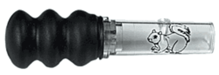 Haydel's Game Calls DS85 Deluxe Open Call Grey Squirrels Sounds Attracts Squirrels Clear/Black Acrylic