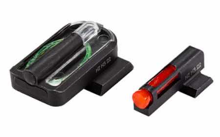 HiViz RGMFD21 FastDot H3 Red/Fiber Optic Green Tritium Black Frame Fits Ruger Max-9