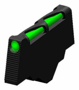 HiViz RBLW01 Ruger Super Blackhawk LiteWave Front Sight Black | Green Interchangeable Fiber Optic