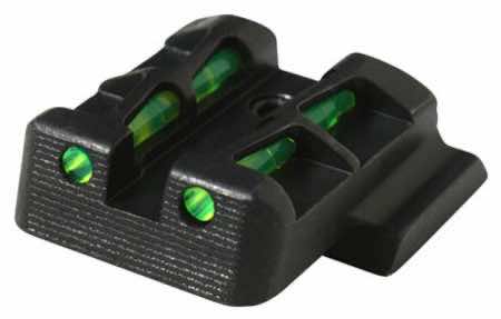 HiViz MPSLW11 S&W M&P Shield LiteWave Rear Sight Black | Green Interchangeable Fiber Optic