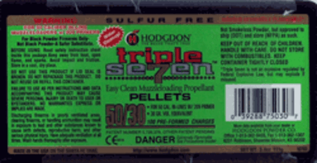 Hodgdon T75030 Triple Seven Pellets 50 Cal 30 Grain 100 Box/12 Case