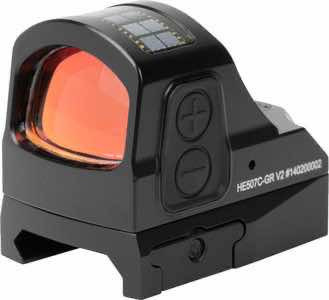 Holosun HE507CGRX2 HE507C-GR X2 Black Anodized 0.63 x 0.91 2 MOA Green Dot/32 MOA Green Circle Multi Reticle