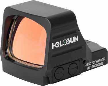 Holosun HE507COMPGR HE507COMP-GR Black Anodized 1.1 X 0.87 CRS Reticle Green
