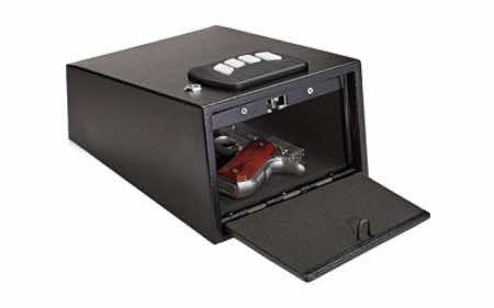 SnapSafe 75433 SnapSafe Keypad Vault Keypad/Key Entry Black Holds 1 Handgun Steel