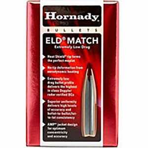 Hornady 26175 ELD Match 6.5mm .264 120 gr Extremely Low Drag Match 100 Per Box/ 25 Case