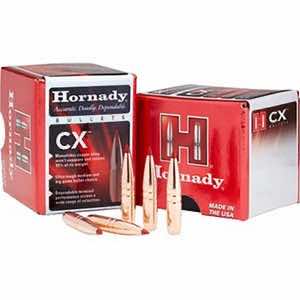 Hornady 303704 CX 30 Cal .308 150 gr Copper Solid 50 Per Box/ 25 Case