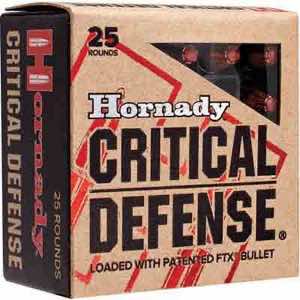 Hornady 90080 Critical Defense 380ACP 90gr Hornady Flex Tip eXpanding 25 Per Box/10 Case