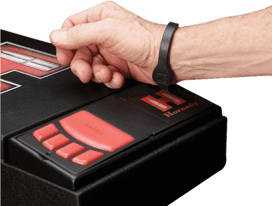 Hornady 98166 Rapid Safe RFID Wrist Band Black Rubber