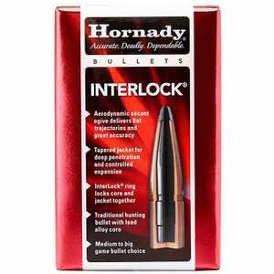 Hornady 3033 InterLock 30 Cal .308 150 gr Boat Tail Soft Point 100 Per Box/ 15 Case