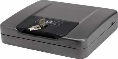 Hornady 98141 Rapid Safe 4800KP RFID Access Code Key Entry Black Steel Holds 1 Handgun 10.50