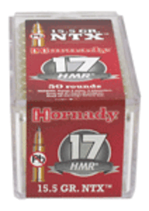 Hornady 83171 Varmint Express 17 HMR 15.5 gr Non Toxic Lead Free 50 Per Box/ 40 Case