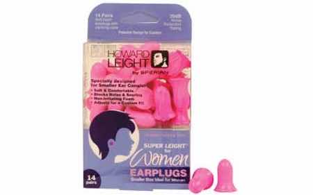 Howard Leight R01757 Woman's Shooting Safety Super Leight Foam 30 dB In The Ear Pink Youth/Women 14 Pairs