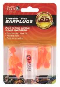 Howard Leight R02236 TrustFit Pod Earplugs Foam 28 dB In The Ear Orange Adult 5 Pair
