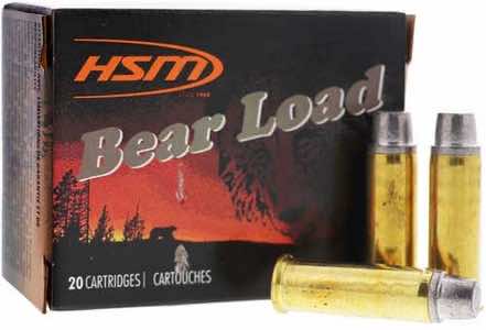 HSM 45C7N20 Bear Load 45 Colt 325 gr Wide Flat Nose 20 Per Box/ 20 Case