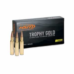 HSM 300WM168VLD Trophy Gold Extended Range 300 Win Mag 168 gr Berger Hunting VLD Match 20 Per Box/ 20 Case