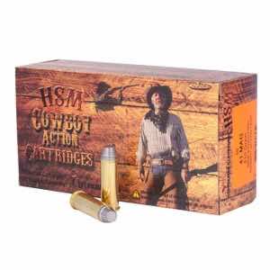 HSM 411N Cowboy Action 41 Rem Mag 210 gr Semi Wadcutter 50 Per Box/ 10 Case