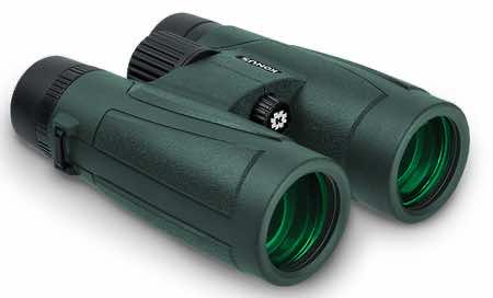 Konus 2273 Regent-HD 10x42 W.A. BaK-4 Roof Prism Center Focus Black Rubber Armor