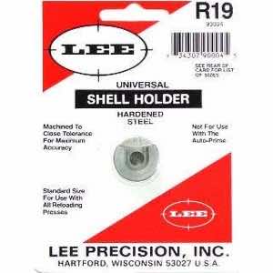 Lee Precision 90004 Shell Holder Universal #19R 9mm Luger / 38 ACP / 40 S&W