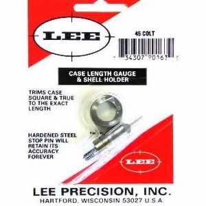 Lee Precision 90163 Case Length Gauge 45 Colt (LC) Steel Works With Cutter/Lock Stud Includes Shell Holder