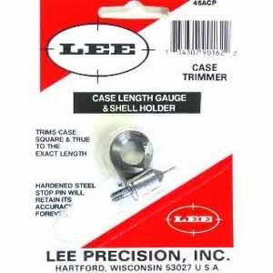 Lee Precision 90162 Case Length Gauge Silver 45 ACP Steel, Works With Cutter/Lock Stud Includes Shell Holder