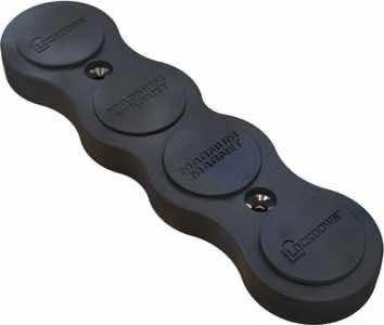 Lockdown 1097608 Gun Concealment Magnum Magnet Black Metal Holds 1 Handgun/Rifle/Shotgun