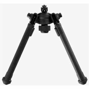 Magpul MAG933-BLK Bipod made of Aluminum with Black Finish, M-LOK Attachment, Rubber Feet, 6.30-10.30