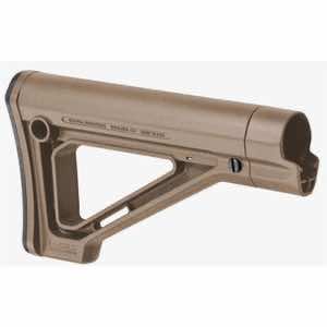 Magpul MAG480-FDE MOE Carbine Stock Fixed Flat Dark Earth Synthetic for AR-15, M16, M4 with Mil-Spec Tubes (Tube Not Included)