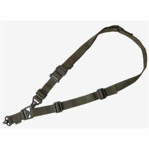 Magpul MAG515-RGR MS3 Single QD Sling GEN2 made of Nylon Webbing with Ranger Green Finish, Adjustable One-Two Point Design & QD Swivel for Rifles