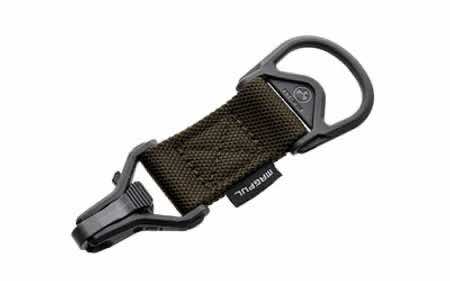 Magpul MAG516-RGR MS1/MS3 Sling Adapter made of Steel with Ranger Green Melonite Finish, Polymer Hardware, Nylon 1.25