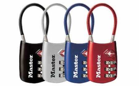 MASTERLOCK 4688D TSA LUGGAGE COMBO LOCK ASST COLOR