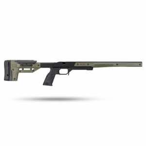 Mdt Sporting Goods Inc 106159ODG Oryx Chassis OD Green/Black Aluminum, Adj. Cheekrest, M-LOK Forend, AR-Style Grip, Barricade Stop, Fits Short Action Howa 1500 & Weatherby Vanguard