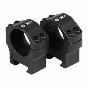 Mdt Sporting Goods Inc 103549BLK Scope Rings Scope Ring Set Black Anodized Aluminum 34mm Tube High Picatinny