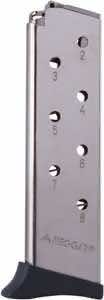 Mec-Gar MGBT3808N Standard 8rd Detachable w/Finger Rest 380 ACP Fits Bersa Thunder Nickel Carbon Steel