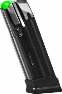 Mec-Gar MGG191800A 18rd 9mm Fits Glock 19 Black Steel/Polymer