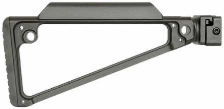 Midwest Industries MITRISF Triangle Side Folding Stock Black 6061 Aluminum