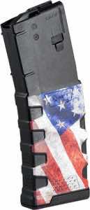 Mission First Tactical EXDPM556AFM1 Extreme Duty 30rd 223 Rem/5.56x45mm Fits AR-15/M4 Black w/American Flag M1 Polymer