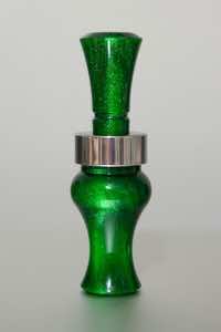 Echo Calls 79021 Timber Double Reed Mallard Hen Sounds Attracts Ducks Green Pearl Acrylic