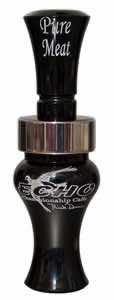 Echo Calls 79019 Pure Meat Open Call Double Reed Mallard Sounds Attracts Ducks Black Acrylic