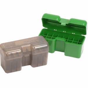 MTM Case-Gard RF22SM10 Ammo Box Flip-Top 338 Cal Green Polypropylene 22rd