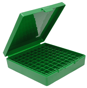 MTM Case-Gard P1004510 Ammo Box Flip-Top Multi Caliber Green Polypropylene 100rd