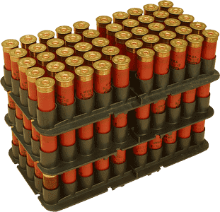 MTM Case-Gard ST2040 Shotshell Tray Black 20 Gauge Shotgun 50rd Polypropylene