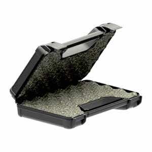 MTM Case-Gard 803R Single Handgun Case made of Polypropylene w/ Black Finish Foam Padding Hinge & Latches 9