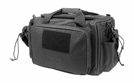 NcStar CVCRB2950B VISM Competition Range Bag with Padded Side Pockets, Lockable Zippers, Mag Pockets, Large D-Rings, Wide Padded Shoulder Strap & Black Finish