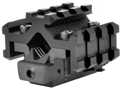 NcStar ATRLS Tri-Rail Universal Barrel Mount Black Anodized Red Laser