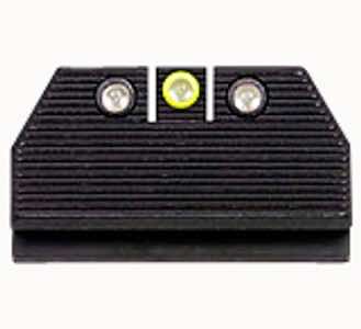 Night Fision GLK001010YGXG Official Costa Ludus Night Sights Black | Green Tritium Yellow Ring Front Sight Green Tritium Bar Black Rear Sight