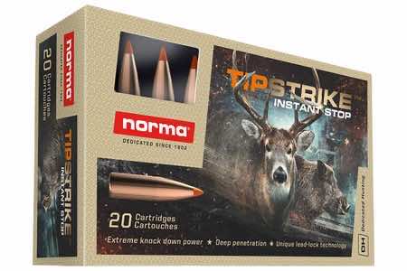 Norma Ammunition 20171222 Dedicated Hunting Tipstrike 280 Rem 160 gr Polymer Tip 20 Per Box/ 10 Case
