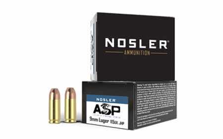 Nosler 51285 Assured Stopping Power Handgun 9mmLuger 115gr Jacketed Hollow Point 20 Per Box/20 Case